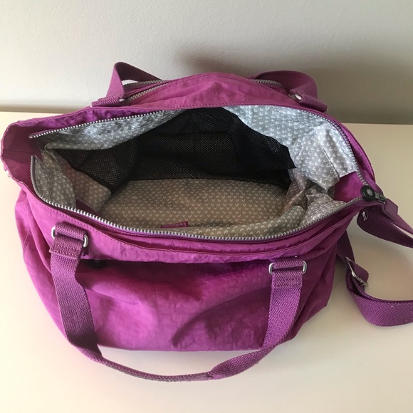 Kipling Vibrant Purple Tote Crossbody Bag - Picture 6 of 6
